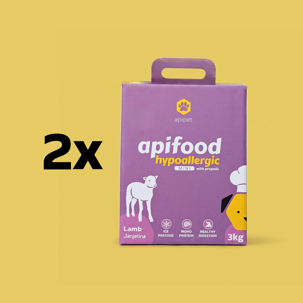 Apifood Hypoallergic Janjetina MINI 2x3 kg