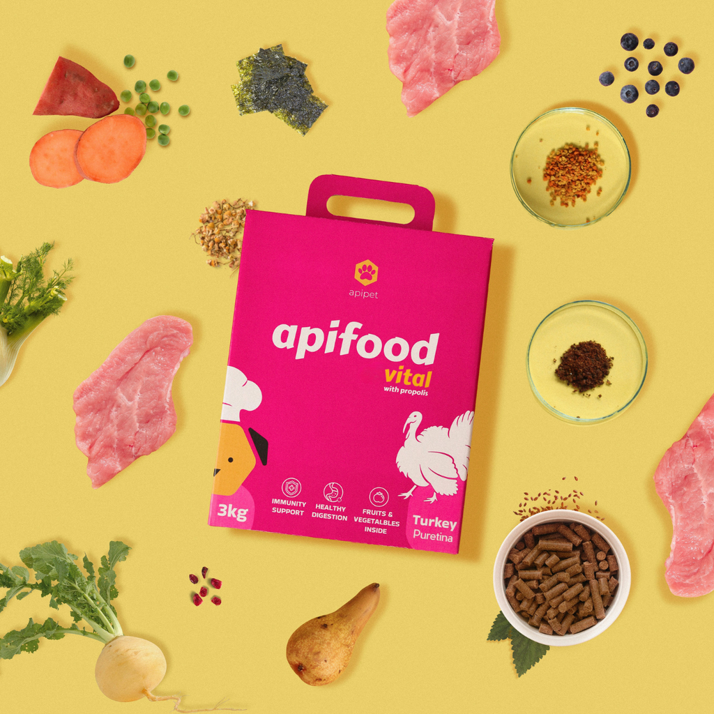 Apifood Vital Puretina – hladno prešana hrana za pse s propolisom
