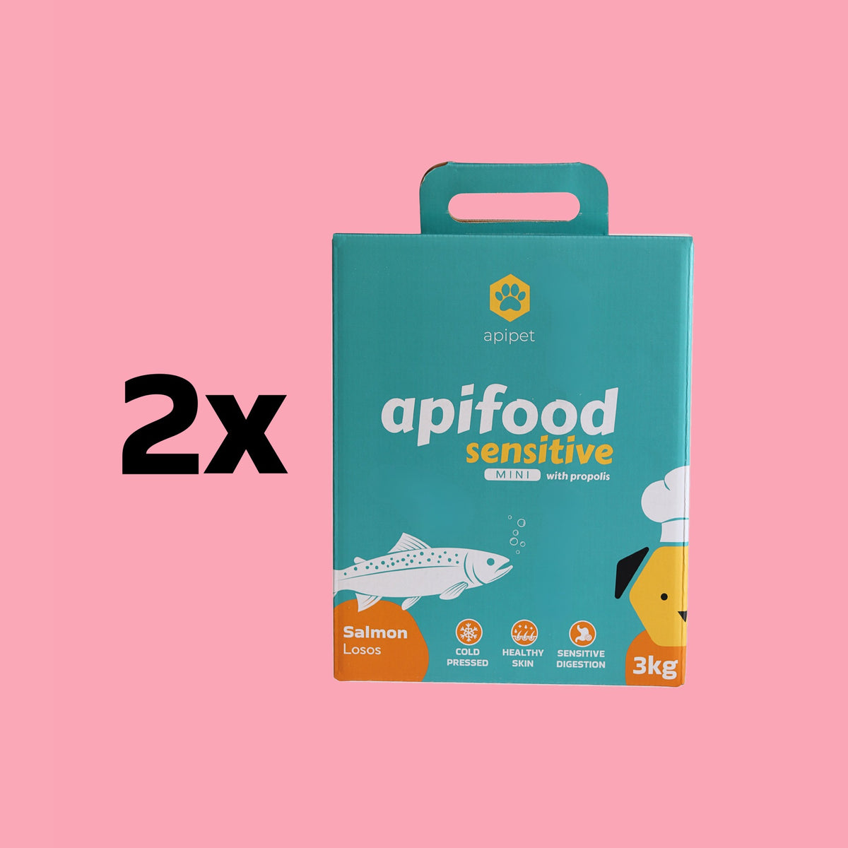 Apifood Sensitive Losos MINI 2x3 kg